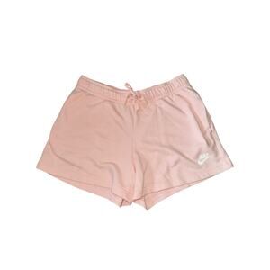 Light Baby Pink Nike Drawstring Sweat Shorts Size Medium